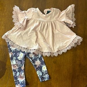 Cynthia Rowley  matching setsize 3-6 months. Pull on pants.